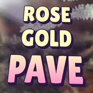 Rose Gold Pave Cannabis Strain
